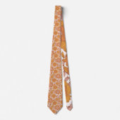Cravate les années 70 Hippy Flower Motif Retro (Devant)