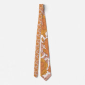 Cravate les années 70 Hippy Flower Motif Retro (Dos)