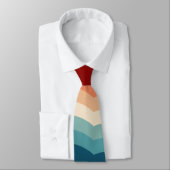 Cravate les années 70 Motif rétro (Attaché)