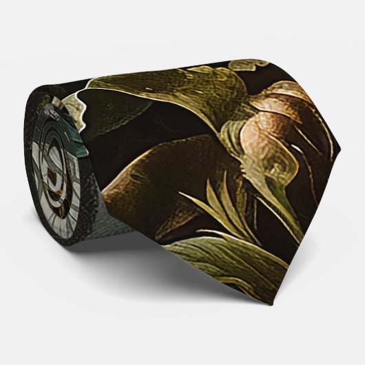 Cravate Les botaniques dans la jungle (Roulé)