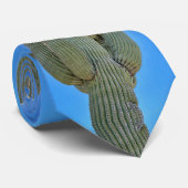 Cravate Les cactus majestueux du Saguaro (Roulé)