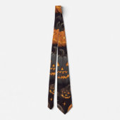 Cravate Les Citrouilles d'Halloween les plus effrayants ja (Dos)