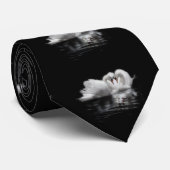 Cravate Les cygnes de Saint-Valentin (Roulé)