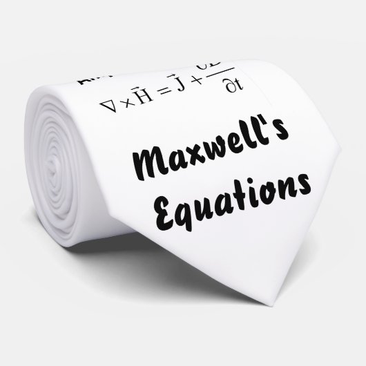 Cravate Les équations de Maxwell (Roulé)