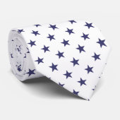 Cravate Les Etats-Unis marquent les étoiles bleues sur le (Roulé)