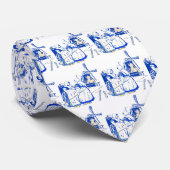 Cravate Les Femmes Néerlandaises De Style Delft Bleu Au Mo (Roulé)