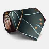 Cravate Les Feuilles Abstraits (Roulé)