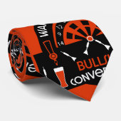 Cravate Les fléchettes de pub classiques (Roulé)