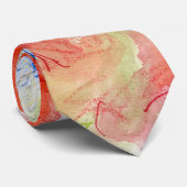 Cravate Les fleurs de Balsam et de Lobelia (Roulé)