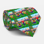 Cravate Les golfeurs de dessin animé - Pour l'amour du gol (Roulé)