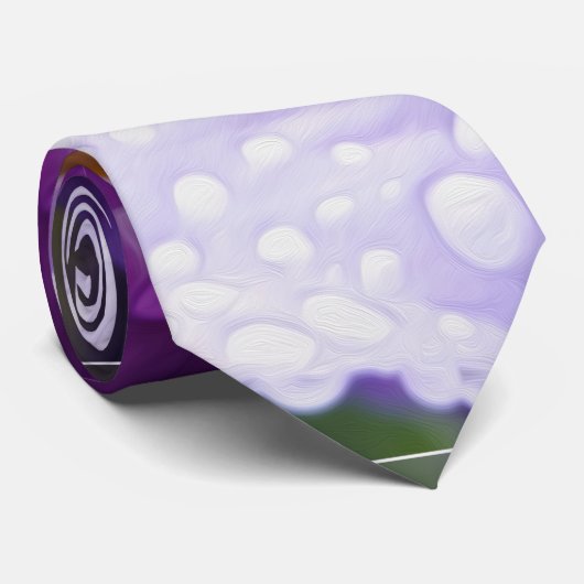 Cravate Les gouttes de pluie sur Iris (Roulé)