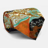 Cravate Les GRUES de VOL AVEC le RESSORT FLEURIT floral (Roulé)