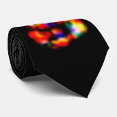 Cravate Les lumières du sapin de Noël à travers la fenêtre (Roulé)