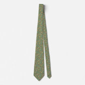 Cravate Les Mitochondries d'automne sur Sage (Devant)