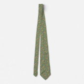 Cravate Les Mitochondries d'automne sur Sage (Dos)