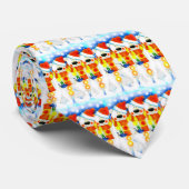 Cravate Les neigeurs à Noël (Roulé)