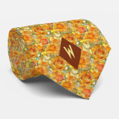 Cravate Les nuances d'Orange Cubisme Rose (Roulé)