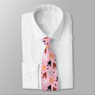 Cravate Les odles et les vaches Motif rose
