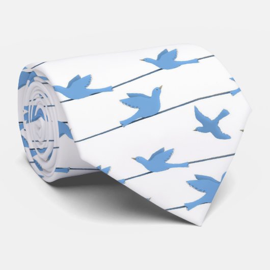 Cravate Les oiseaux (Roulé)