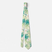 Cravate Les palmiers tropicaux d'été (Dos)