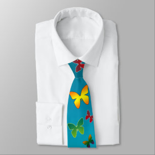 Cravate Les papillons mignons sauvages volent partout Neck
