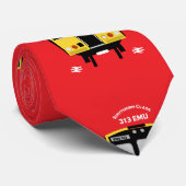 Cravate Les passionnés de train ferroviaire britannique (Roulé)