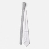 Cravate Les Patterns de Gray White Polka (Dos)