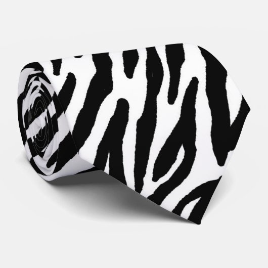 Cravate Les Patterns de Zebra Stripe (Roulé)