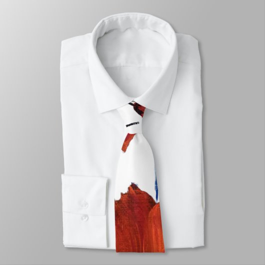 Cravate Les pavots (Attaché)