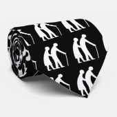 Cravate Les personnes âgées de PRÉCAUTION - poteau de (Roulé)