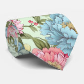 Cravate Les pivoines taïwanaises (Roulé)