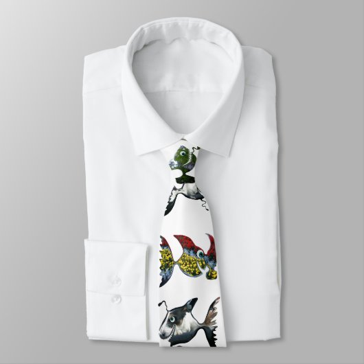 Cravate Les poissons (Attaché)