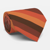 Cravate Les rétros les années 70 rayures fraîches (Roulé)