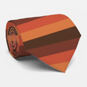 Cravate Les rétros les années 70 rayures fraîches (Roulé)