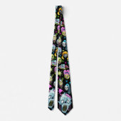 Cravate Les visages de Zombie (Dos)