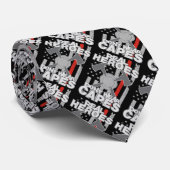 Cravate Les vrais héros de sapeurs-pompiers ne portent pas (Roulé)