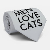 Cravate Les vrais Hommes Aiment Les Chats, Les Cravates, L (Roulé)