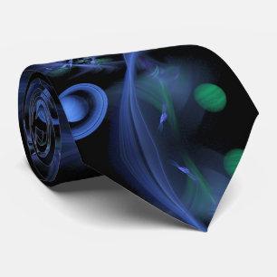 Cravate L'espace bleu