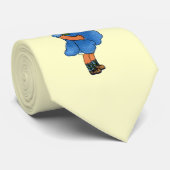 Cravate Lessive aux yeux bleus (Roulé)