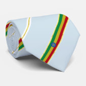 Cravate L'Ethiopie barre le drapeau (Roulé)