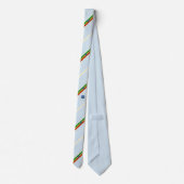 Cravate L'Ethiopie barre le drapeau (Dos)