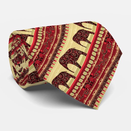 Cravate L'ethno africaine sans soudure (Roulé)