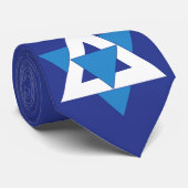 Cravate L'étoile de David Arbre de Noël (Roulé)