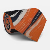 Cravate L'Étreinte du Feu et de l'Eau (Roulé)