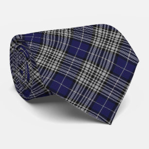 Cravate Lettre Clan Napier N Monogramme Tartan