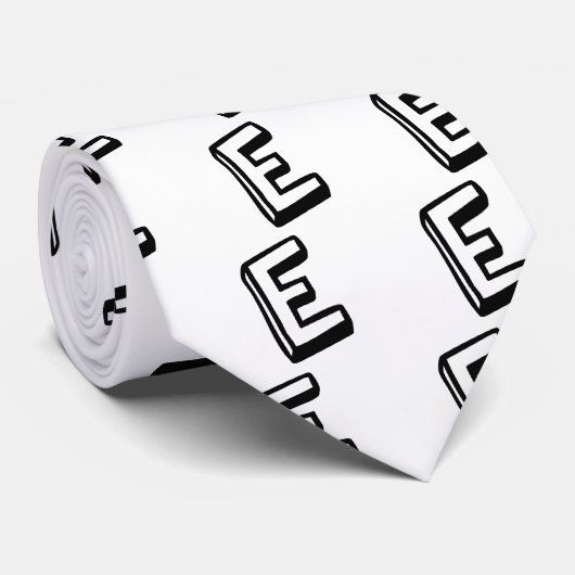 Cravate Lettre E (Roulé)