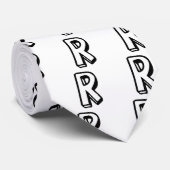 Cravate Lettre R (Roulé)