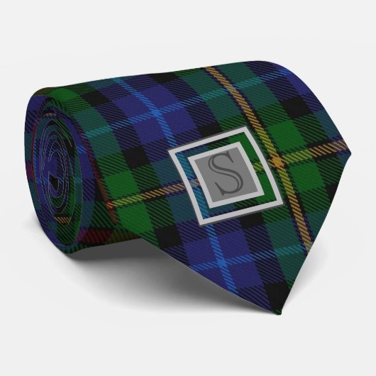 CRAVATE LETTRE S MONOGRAPHIQUE SMITH TARTAN DONS (Roulé)