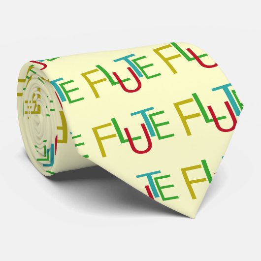 Cravate Lettres de flux (Roulé)