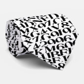 Cravate Lettres et professeur de nombres (Roulé)